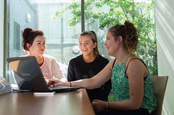 IT Sligo Students Studying together