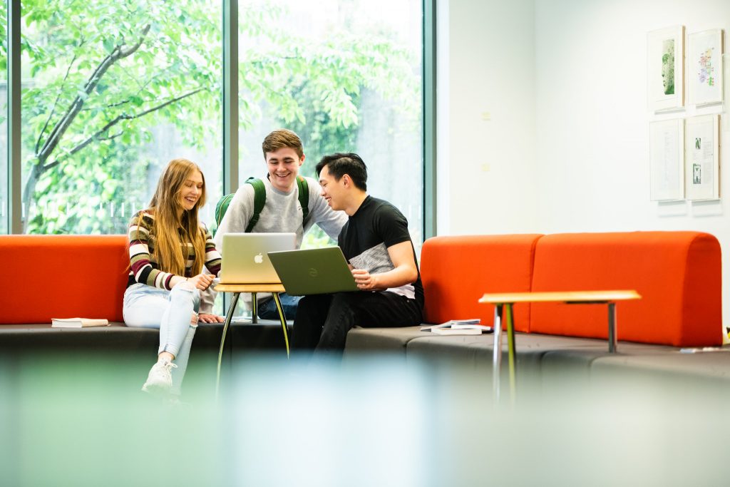 Students on laptop