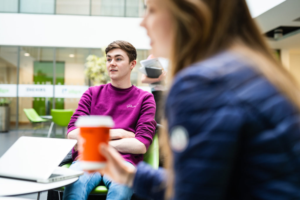 Students talking