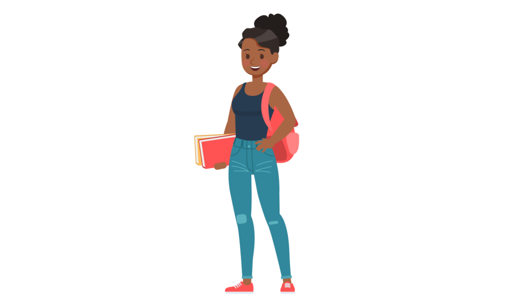 Female student graphic