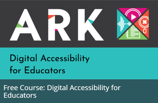 Logo for ARK Digital Accessibility for Educators course